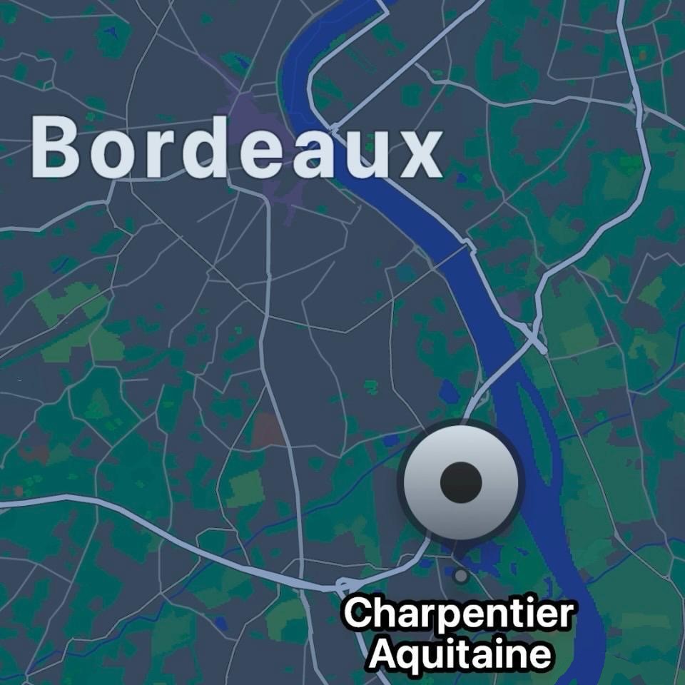 Plan d'accès SARL CHARPENTIER AQUITAINE